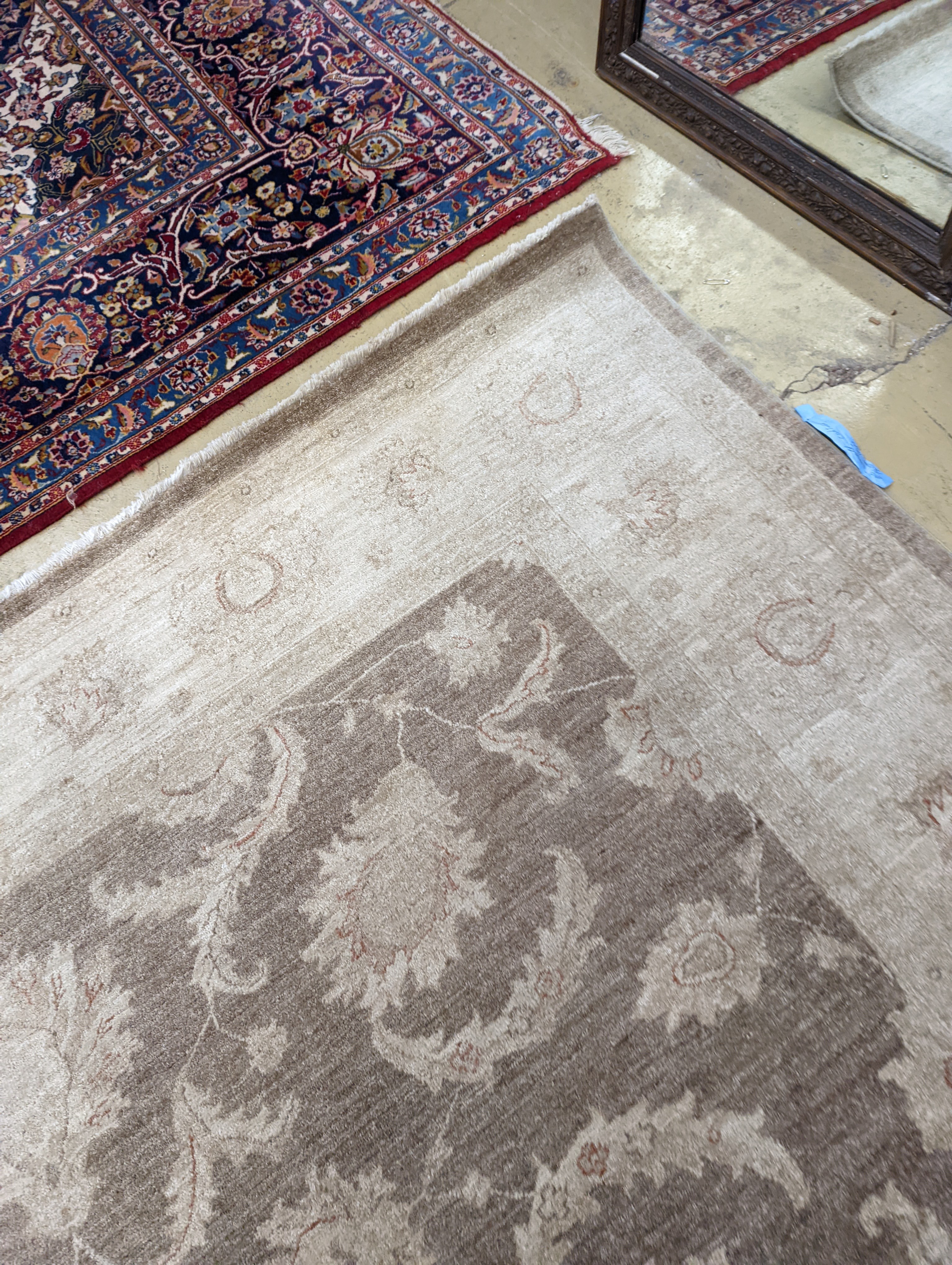 A Zeigler style ivory ground carpet, 300 x 240cm